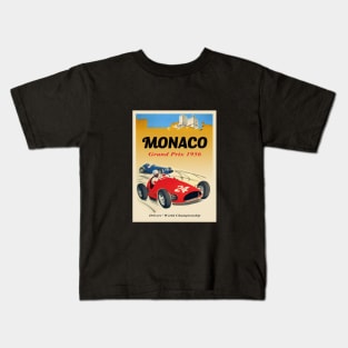 Monaco Grand Prix 1956 Kids T-Shirt